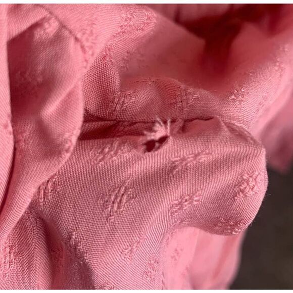 Paige Women's Rosalee Ruffle Sleeve Mini Dress, Lipstick Pink, US Size S, NWT - Picture 4 of 8